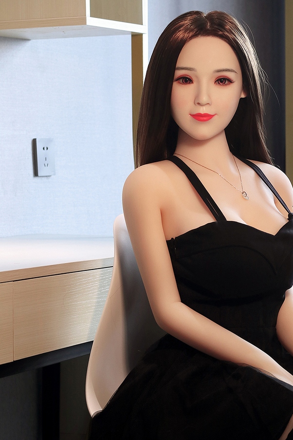 158cm D Cup Petite Thin Lips Mora Bambola del Sesso Realistica Vista Dettaglio 6