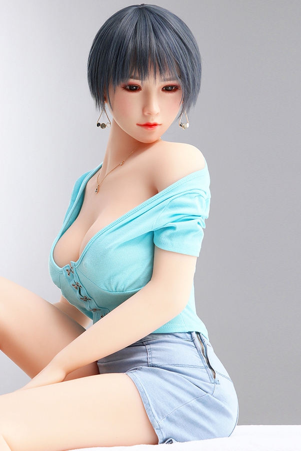158cm D Cup Seno Medio Gray Petite Bambola del Sesso Realistica Vista Dettaglio 7
