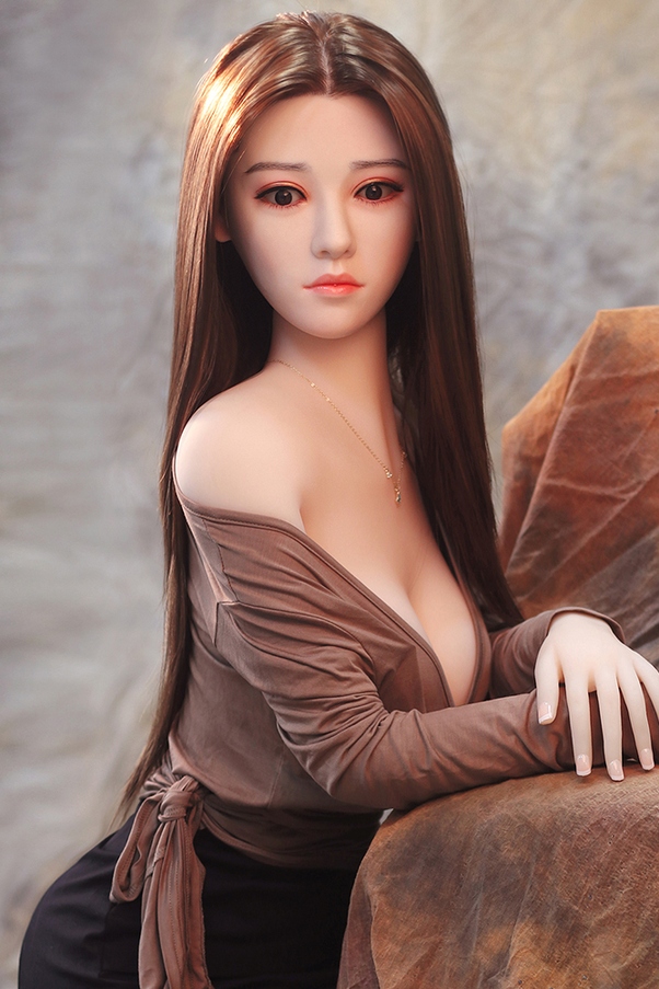 158cm D Cup Natural Lips Petite Occhi Ambra Bambola del Sesso Realistica Vista Dettaglio 9