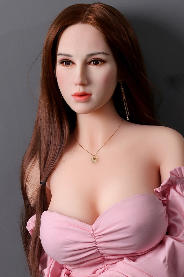 158cm D Cup Natural Lips Occhi Ambra Voluttuosa Bambola del Sesso Realistica Vista Dettaglio 4