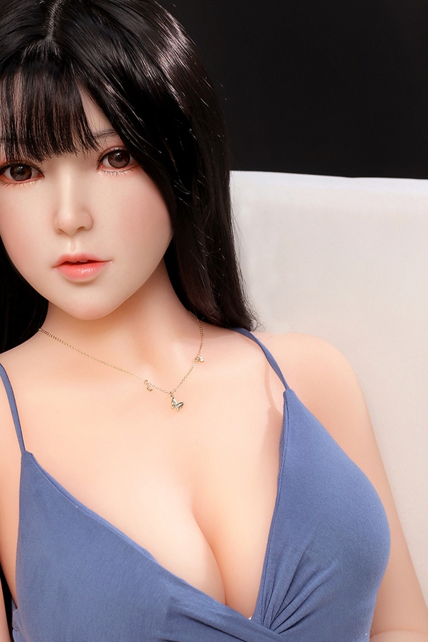 158cm D Cup Thin Lips Occhi Ambra Seno Medio Bambola del Sesso Realistica Vista Dettaglio 4