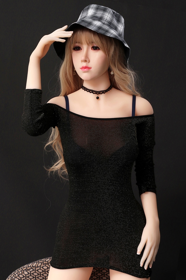 165cm D Cup Occhi Grigi Petite Bionda Bambola del Sesso BBW Vista Dettaglio 2