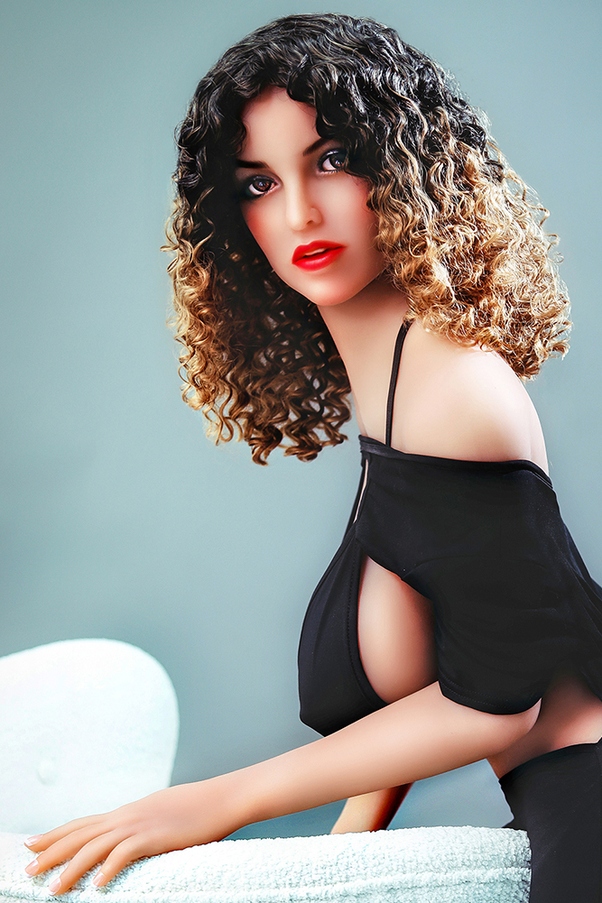 152cm C Cup Mora Labbra Lucide Voluttuosa Bambola del Sesso Shemale Vista Dettaglio 6