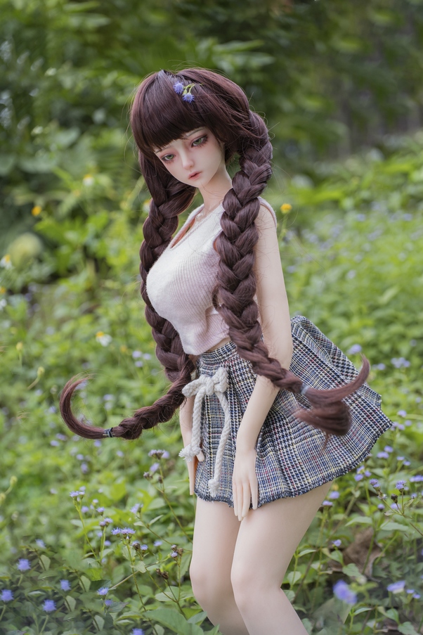 60cm D Cup Mora Petite Breasts Thin Lips Mini Bambola del Sesso Galleria 6