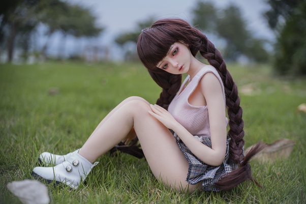 60cm D Cup Occhi Ambra Petite Breasts Mini Bambola del Sesso Vista Dettaglio 22