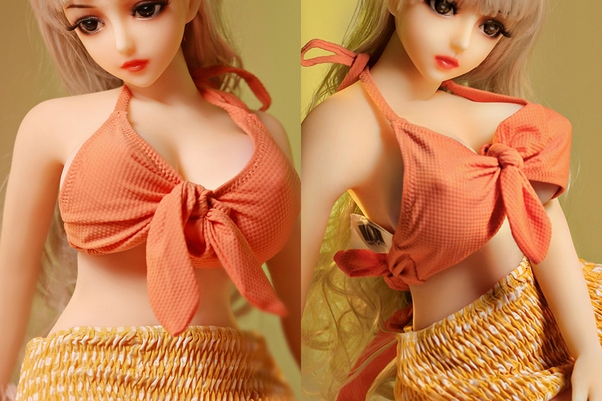 68cm D Cup Petite Breasts Occhi Ambra Mini Bambola del Sesso Vista Dettaglio 8