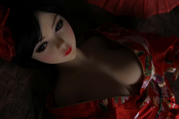 100cm D Cup Thin Lips Voluttuosa Occhi Ambra Bambola del Sesso Giapponese Vista Dettaglio 11