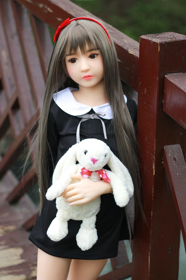 100cm A Cup Occhi Grigi Seno Piccolo Thin Lips Bambola del Sesso Asiatica Galleria 4