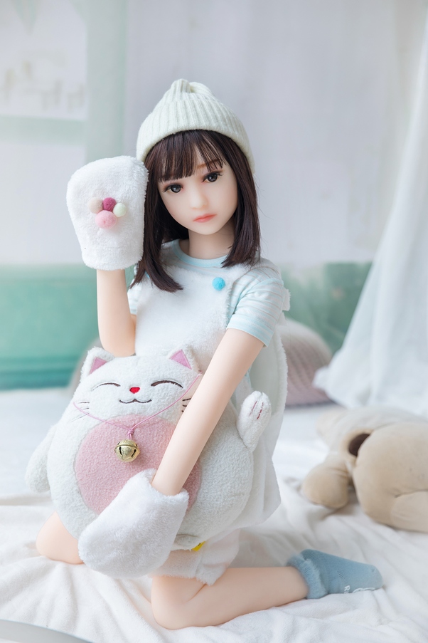 100cm A Cup Thin Lips Seno Piccolo Atletica Mini Bambola del Sesso Galleria 5