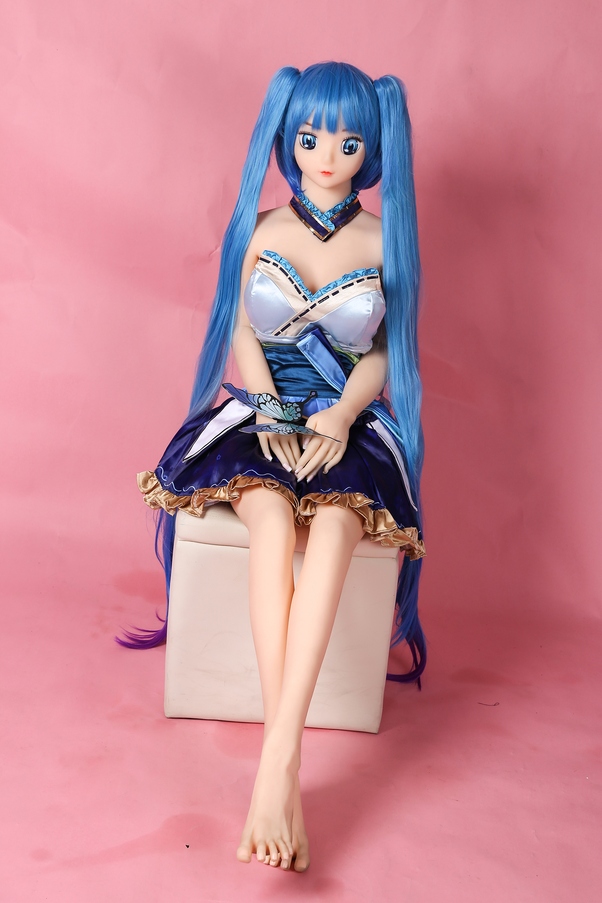 148cm D Cup Petite Occhi Azzurri Thin Lips Bambola del Sesso Anime Vista Dettaglio 7