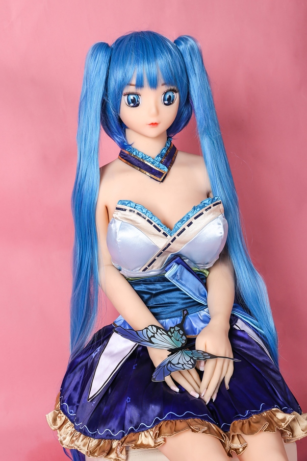 148cm D Cup Thin Lips Occhi Azzurri Petite Bambola del Sesso Anime Vista Dettaglio 8