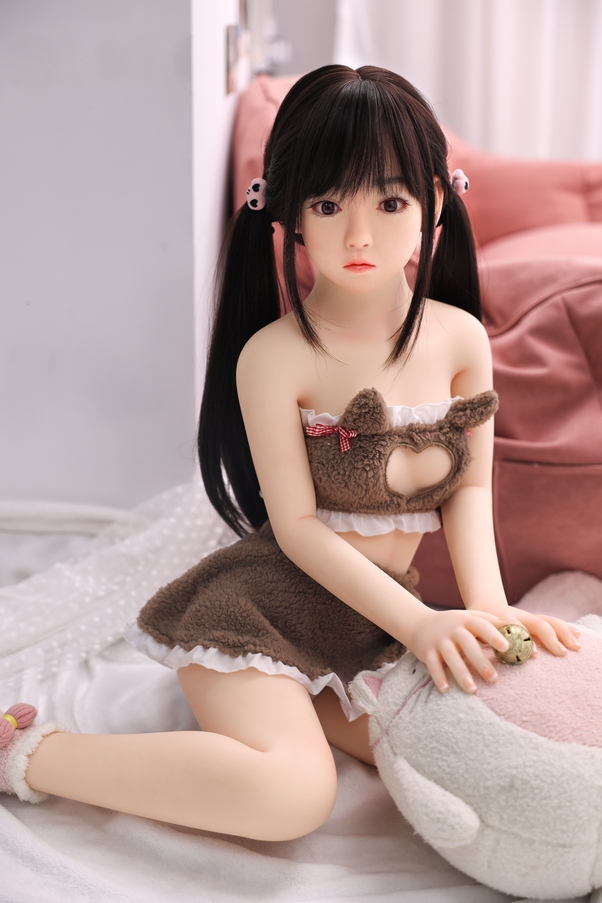 120cm A Cup Occhi Ambra Seno Piccolo Thin Lips Bambola del Sesso Giovane Vista Dettaglio 5