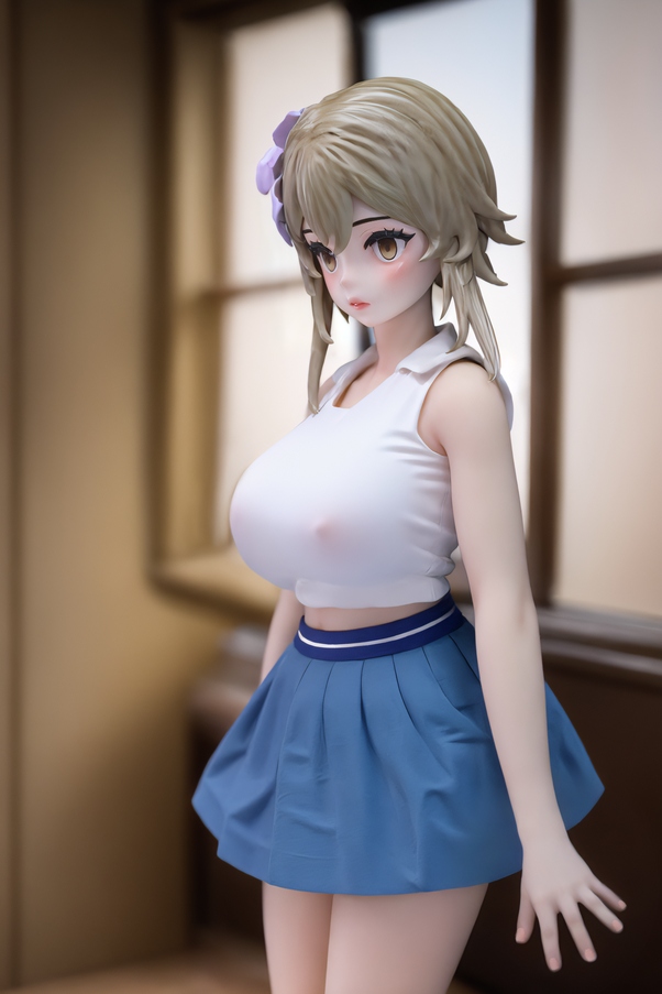 80cm G Cup Thin Lips Occhi Ambra Mora Bambola del Sesso Anime Vista Dettaglio 7