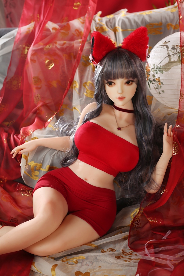 110cm D Cup Voluttuosa Thin Lips Occhi Ambra Bambola del Sesso Formosa Vista Dettaglio 3