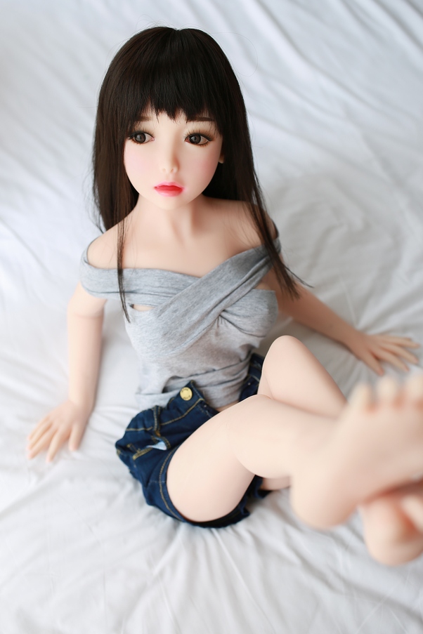 100cm E Cup Petite Seno Medio Nero Mini Bambola del Sesso Galleria 4