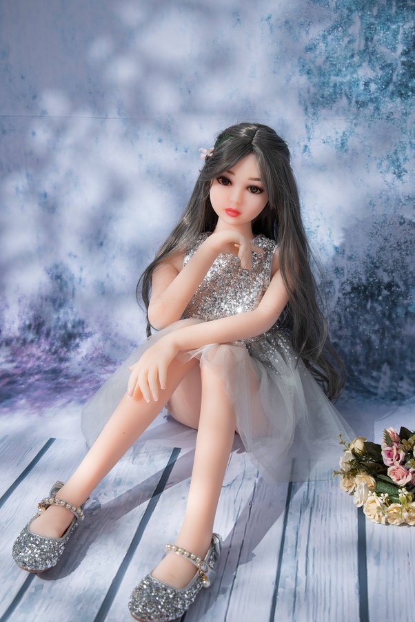 125cm B Cup Nero Seno Medio Occhi Grigi Bambola del Sesso Giovane Prodotto