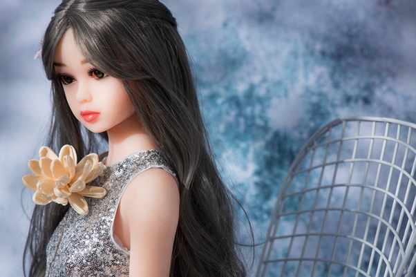 125cm B Cup Seno Medio Nero Occhi Grigi Bambola del Sesso Giovane Vista Dettaglio 3