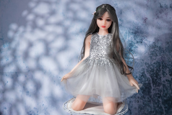 125cm B Cup Nero Thin Lips Occhi Grigi Bambola del Sesso Giovane Vista Dettaglio 6