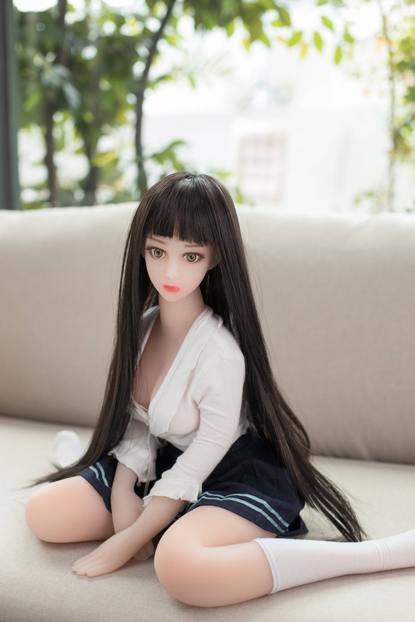 68cm C Cup Nero Seno Medio Thin Lips Bambola del Sesso Giovane Vista Dettaglio 1