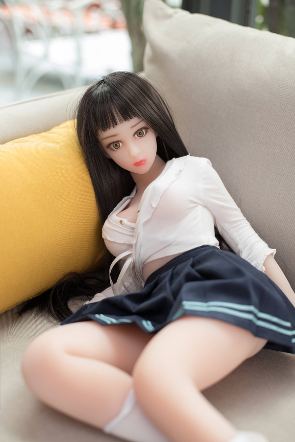 68cm C Cup Occhi Grigi Petite Thin Lips Bambola del Sesso Giovane Vista Dettaglio 8