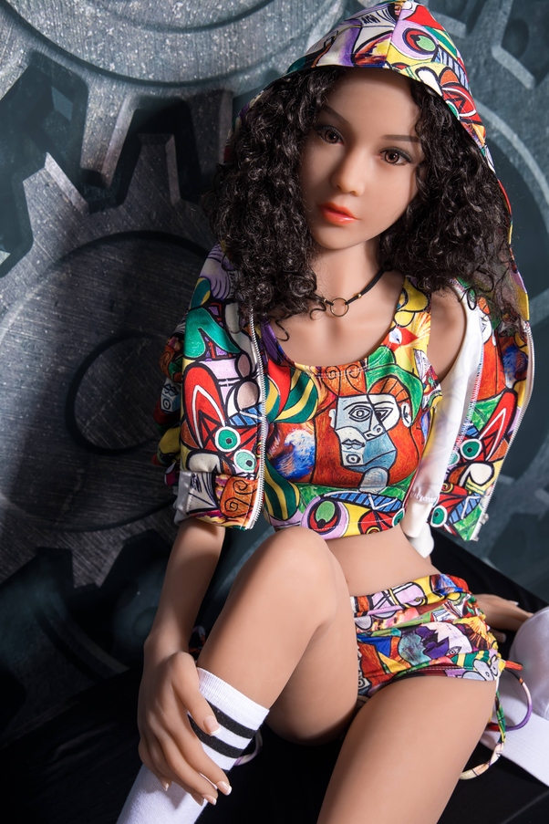 158cm A Cup Thin Lips Occhi Nocciola Seno Medio Bambola del Sesso Realistica Vista Dettaglio 10