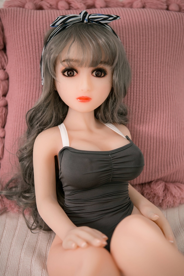 125cm D Cup Nero Seno Medio Occhi Grigi Bambola del Sesso Giovane Galleria 3