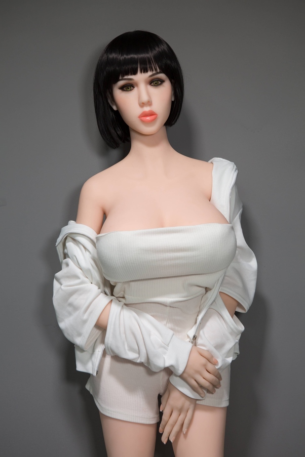 158cm I Cup A Clessidra Occhi Grigi Thin Lips Bambola del Sesso BBW Vista Dettaglio 8