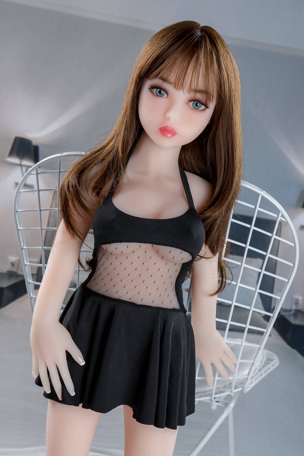 125cm C Cup Atletica Marrone Thin Lips Bambola del Sesso Giovane Vista Dettaglio 10