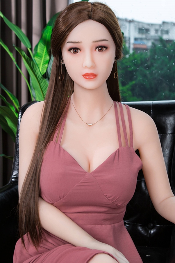 158cm I Cup Occhi Grigi Thin Lips Nero Bambola del Sesso BBW Galleria 4