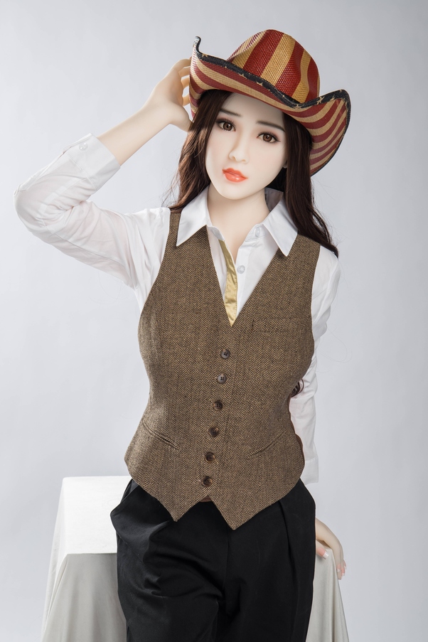 158cm I Cup Seno Medio Occhi Grigi Thin Lips Bambola del Sesso BBW Vista Dettaglio 2