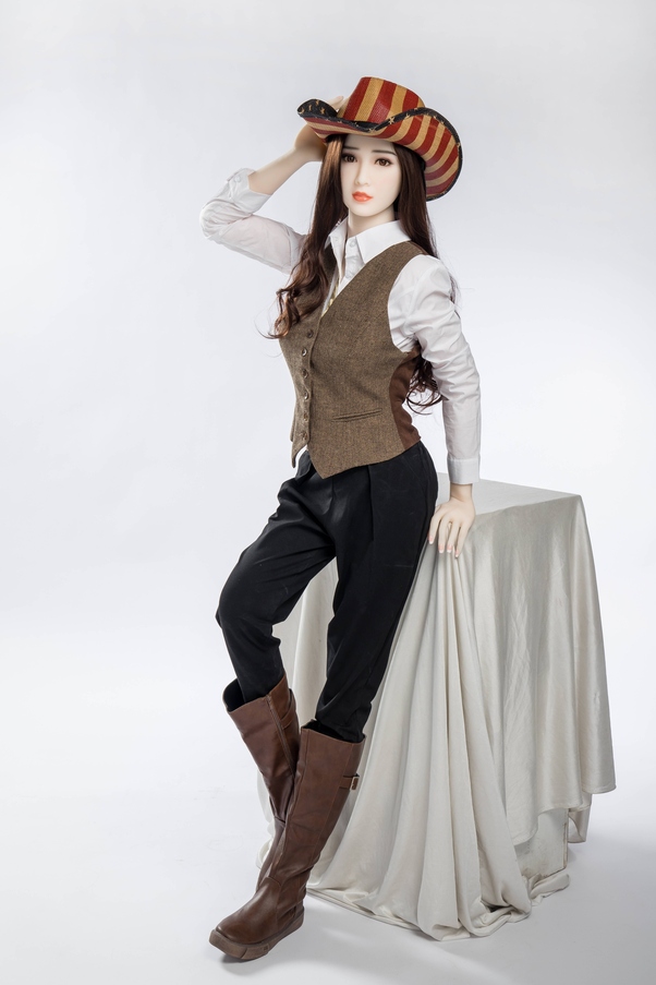 158cm I Cup Occhi Grigi Atletica Thin Lips Bambola del Sesso BBW Vista Dettaglio 3