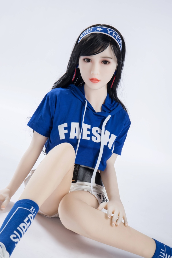 158cm I Cup Occhi Grigi Seno Medio Nero Bambola del Sesso BBW Vista Dettaglio 5