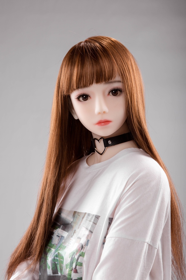 158cm I Cup Marrone Thin Lips Occhi Grigi Bambola del Sesso BBW Vista Dettaglio 6