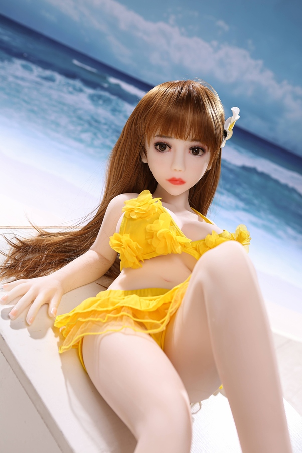 100cm B Cup Marrone Seno Medio Atletica Bambola del Sesso Giovane Vista Dettaglio 3