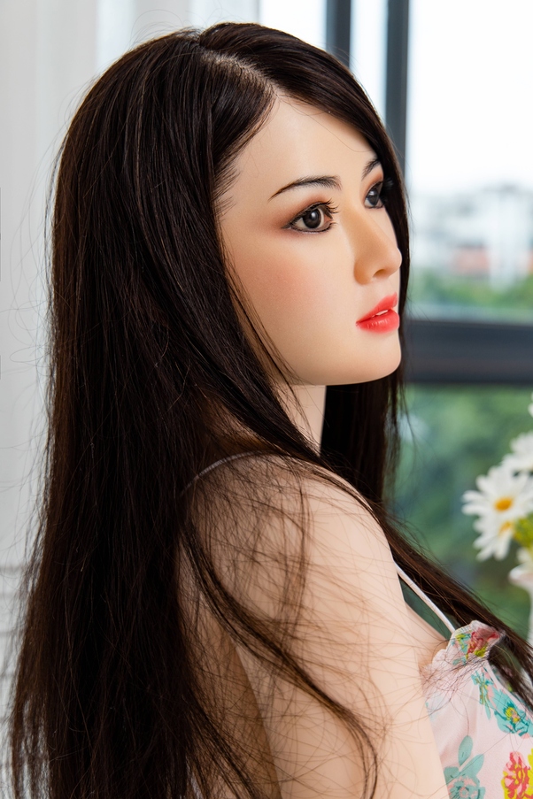 115cm C Cup Petite Thin Lips Occhi Grigi Bambola del Sesso Giovane Vista Dettaglio 2