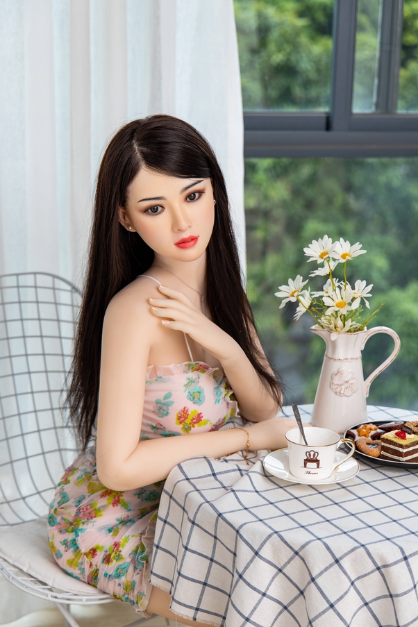 115cm C Cup Gray Thin Lips Occhi Grigi Bambola del Sesso Giovane Vista Dettaglio 4