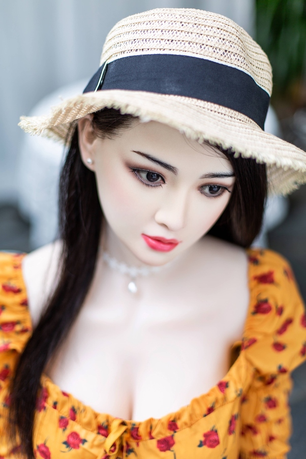 115cm C Cup Natural Lips Occhi Ambra Petite Bambola del Sesso Giovane Vista Dettaglio 8