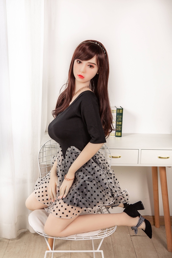 158cm C Cup Thin Lips Occhi Grigi Petite Bambola del Sesso BBW Vista Dettaglio 2