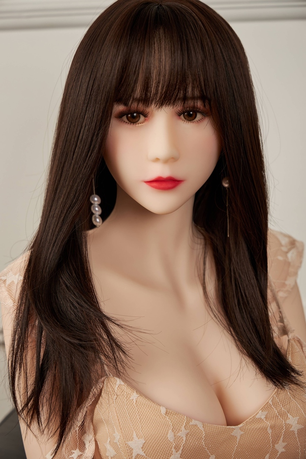 158cm C Cup Occhi Ambra Voluttuosa Thin Lips Bambola del Sesso BBW Vista Dettaglio 1