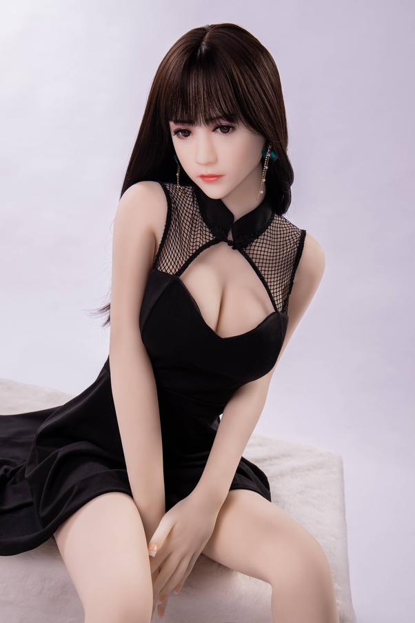 158cm C Cup Nero Thin Lips Seno Piccolo Bambola del Sesso BBW Vista Dettaglio 8