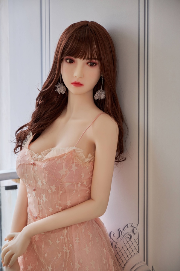 158cm C Cup Thin Lips Occhi Ambra Petite Bambola del Sesso BBW Vista Dettaglio 2