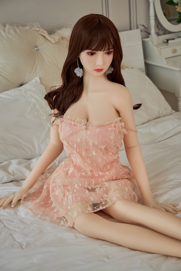 158cm C Cup Thin Lips Occhi Ambra Petite Breasts Bambola del Sesso BBW Vista Dettaglio 5