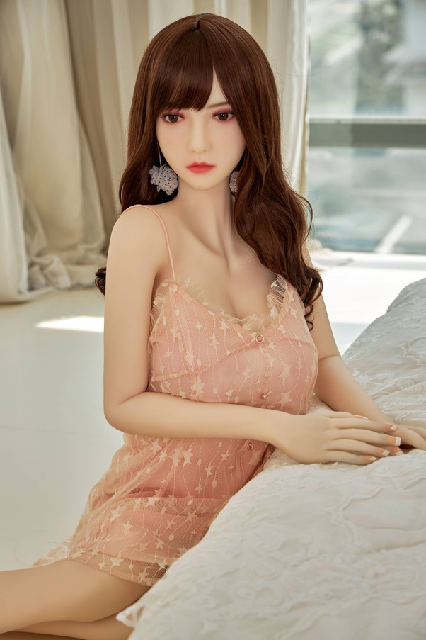 158cm C Cup Thin Lips Occhi Ambra Petite Bambola del Sesso BBW Vista Dettaglio 11