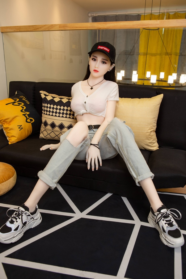 158cm C Cup Thin Lips Occhi Grigi Petite Bambola del Sesso BBW Galleria 2