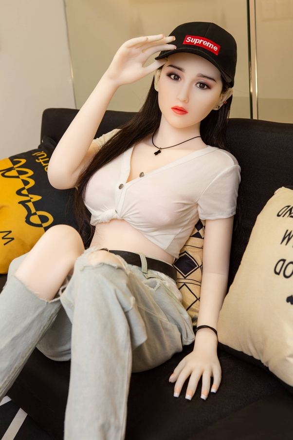 158cm C Cup Thin Lips Occhi Grigi Petite Bambola del Sesso BBW Vista Dettaglio 1