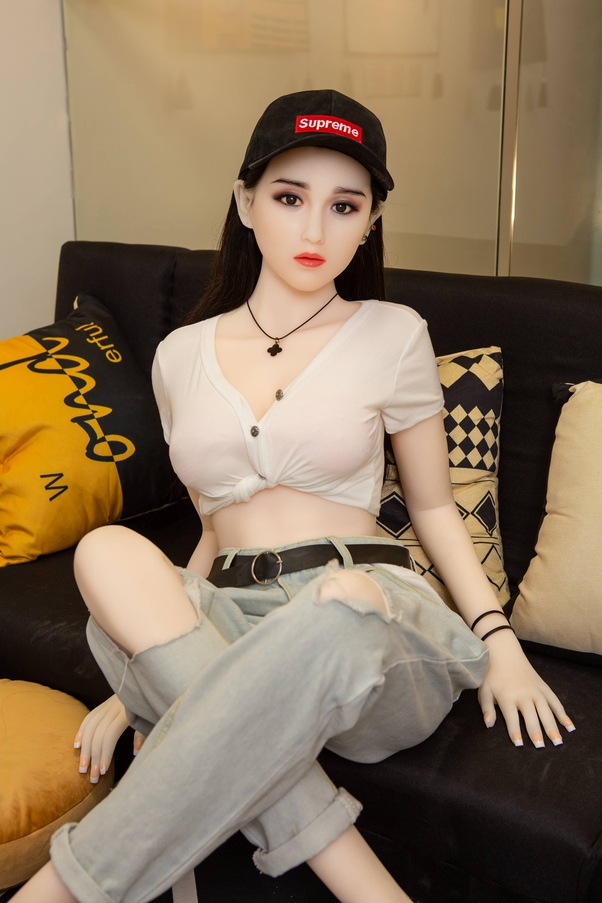 158cm C Cup Occhi Grigi Petite Breasts Bambola del Sesso BBW Vista Dettaglio 6