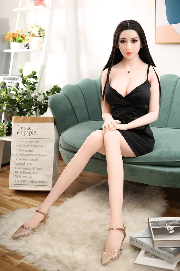 158cm C Cup Thin Lips Nero Petite Breasts Bambola del Sesso BBW Vista Dettaglio 2