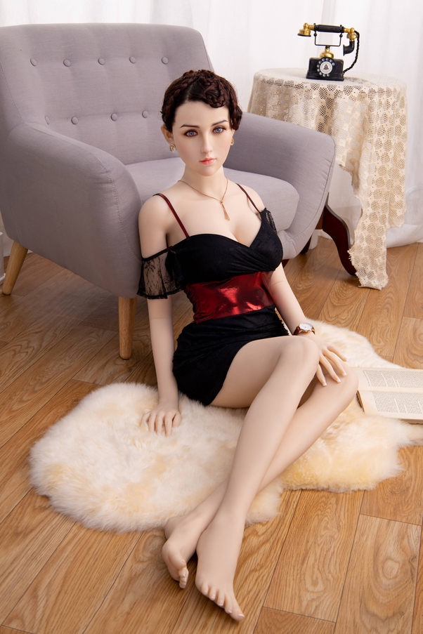 158cm C Cup Petite Breasts Thin Lips Mora Bambola del Sesso BBW Vista Dettaglio 11