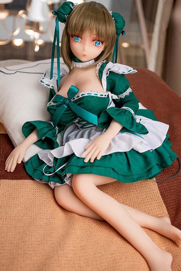 98cm D Cup Occhi Verdi Thin Lips Petite Bambola del Sesso Giovane Galleria 5