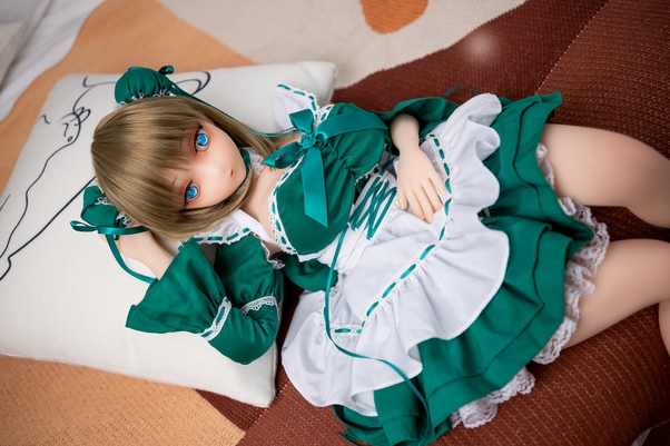 98cm D Cup Bianco Petite Occhi Verdi Bambola del Sesso Giovane Vista Dettaglio 7